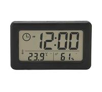 Hztyyier Réveil Numérique avec Affichage de la Température et de l'humidité, Portable avec Support Arrière et Trous de Suspension