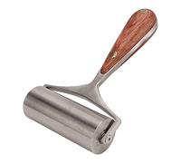 Hztyyier Rouleau en Cuir, Rouleau de Bord en Cuir en Acier Inoxydable de Haute dureté avec Poignée en pour les Amateurs d'artisanat du Bricolage