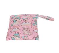 Hztyyier Sac à Couches à Motif Mignon, Sac de Rangement Sec et Humide à Double Fermeture éclair pour Couches Lavables, Pratique pour Les de bébé, de Rangement de de Dessin animé pour Une Utilisation