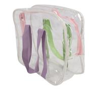Hztyyier Sac de Plage Transparent de Grande capacité, Sac Transparent à Fermeture éclair en PVC pour Douche de Voyage, élégant et Pratique pour Les Voyages/Sorties à la Plage (Lumière)
