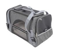 Hztyyier Sac de Transport Pliable pour Chiot, Grande capacité, en Respirante, Portable, pour Voyage, Camping, Shopping, en Tissu Oxford, Panneau de densité (Grey)