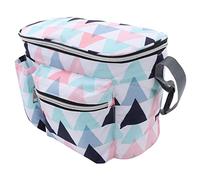 Hztyyier Sac de Voyage de Grande capacité pour Maman, Sac de Rangement Multifonctionnel étanche pour Maman pour des Aventures Passionnantes en Plein Air, en Nylon 30x19x15cm (Géométrique)