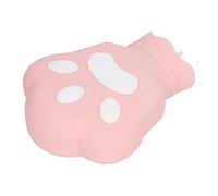 Hztyyier Sac D'eau Chaude en Silicone Ours, Jolie Bouteille Chauffante pour Micro-ondes pour Soulager L'inconfort + Accessoires de Réchauffement D'hiver Portables (PINK)