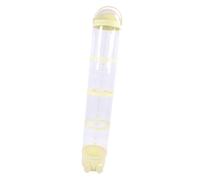 Hztyyier Seau de Rangement Transparent pour Animaux en Peluche, Seau Spacieux D'exposition de Jouets en Peluche pour Salle de Jeux, Conception Pratique (YELLOW)