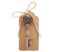 Hztyyier Squelette Clés Ouvreurs de Bouteilles Décapsuleurs de Mariage Dragées avec Escort Tag Carte et Ficelle12Pcs Invites Mariage Handcraft Materials