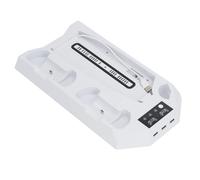 Hztyyier Station de Charge de Contrôleur Mince, Support de Refroidissement, Chargeur Pratique à Double Contrôleur, Design élégant (WHITE)