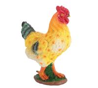 Hztyyier Statue de Résine de Poulet Figurine Extérieur Décor de Jardin pour la Collection d'animaux de Ferme (Poule)