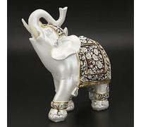 Hztyyier Statue Elephant de 6 Ornaments7 PoucesChanceux Richesse Éléphant Statue Sculpture pour Home Decor Office Decoration Collection Gift Ornaments Ornaments