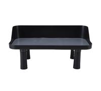 Hztyyier Support de Gamelle Réglable pour Animaux de Compagnie, Table d'alimentation Surélevée en ABS Anti-basculement pour Chats et Chiens avec Tapis en Silicone, Réduit la Tension