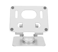 Hztyyier Support de Tablette de Bureau Rotatif Pliable en Alliage D'aluminium Gris argenté à 360 Degrés pour BureauCuisine, école, Magazine, Tablette, Téléphone, Support de Tablette Office Supplies