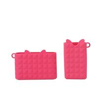 Hztyyier Support pour Téléphone Portable pour Sac de Plage, Sac en Silicone Léger et Pratique pour Accessoires de Plage (Rose Rouge)