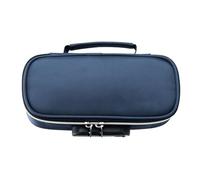 Hztyyier Trousse à Crayons Verrouillable de Grande capacité avec Serrure à Combinaison, Matériau en Toile élégant, Poignée Portable, pour étudiants, Fournitures Scolaires (Bijou Bleu)