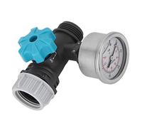 Hztyyier Vanne de Régulation de Pression d'eau G3/4in Pom Vanne de Pression avec Manomètre pour Contrôleur D'irrigation de Jardin à Effet de Serre