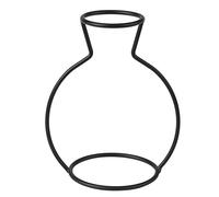 Hztyyier Vase en Verre avec Support de Cadre en Métal, Style Minimaliste Créatif, pour Décoration de Bureau
