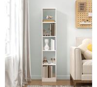 Hzuaneri Bibliothèque, Étagère de Rangement, Meuble, Cube, pour Salon, Bureau, Chambre, Style Scandinave, 24 x 30 x 153,2 cm, Blanc BC09503X