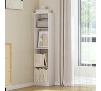 Hzuaneri Bibliothèque, Étagère de Rangement, Meuble, Cube, pour Salon, Bureau, Chambre, Style Scandinave, 24 x 30 x 124 cm, Blanc, BC09403X