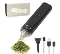 Hzuisst Moulin Électrique Mini USB Rechargeable avec Brosse de Nettoyage et Demi-Entonnoir, Ø 37mm