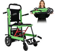 HZWJD Fauteuil Roulant Monte-Escalier Électrique,Châssis en Alliage D'aluminium,Pliable,pour Monter Et Descendre Les Escaliers,Batterie Au Lithium Incluse,Charge Maximale 169 Kg A