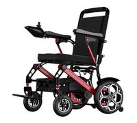 HZWJD Fauteuils Roulants Électriques,Fauteuils Roulants Légers pour Adultes,Aides À La Mobilité,Fauteuil Roulant Électrique Pliable,Deux Méthodes De Charge,pour Les Voyages 12A