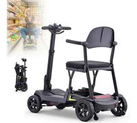 HZWJD Scooters De Mobilité pour Adultes,Aides À La Marche pour Personnes Âgées,Scooter De Mobilité De Voyage À 4 Roues,Capacité De Charge 100 Kg,pour Personnes Âgées Handicapées 6.6 Ah