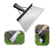 HZXCNUN Pelle de nettoyage multifonctionnelle, pelle de nettoyage de jardin, pelle à racloir, pelle agricole en acier inoxydable, outils de binage pour plantation en plein air (26,9 cm)