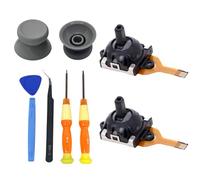 Hzxkqmil 2 Pièces Joystick Analogique pour Lenovo Legion Go S 2025 Console | Module de Joysticks de Remplacement + 2 Bâton de Pouce Accessoires avec Outils de Réparation pour Legion Go S Gaming Handheld