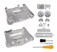 Hzxkqmil Boîtier de rechange pour console de jeux vidéo N64 Retro - Coque translucide avec tournevis pour console de jeu N64 - Blanc transparent