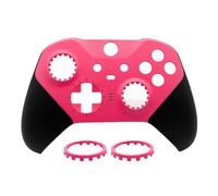 Hzxkqmil Boîtier de Remplacement Coque Avant Coquille Plaque Frontale Accessoires de Couvercle pour Xbox Manette Elite Series 2, Anneaux de Joystick Inclus, Rouge Rosé
