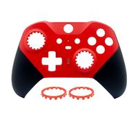 Hzxkqmil Boîtier de Remplacement Coque Avant Coquille Plaque Frontale Accessoires de Couvercle pour Xbox Manette Elite Series 2, Anneaux de Joystick Inclus, Rouge