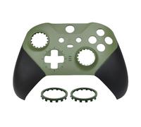 Hzxkqmil Boîtier de Remplacement Coque Avant Coquille Plaque Frontale Accessoires de Couvercle pour Xbox Manette Elite Series 2, Anneaux de Joystick Inclus, Vert Armée