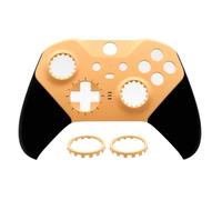 Hzxkqmil Coque Avant de Remplacement pour Xbox One Manette Elite Series 2 | Boîtier Supérieure Couvercle de Façade Coquille et 2 Anneaux de Joystick Accessoires pour Xbox Elite Series 2, Orange