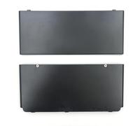 Hzxkqmil Coque de Remplacement Couvercle de Boîtier Supérieur et Inférieur Plaques de Faceplate DIY Accessoires pour Nintendo New 3DS Console, Noir