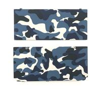 Hzxkqmil Coque de Remplacement Couvercle de Boîtier Supérieur et Inférieur Plaques de Faceplate DIY Accessoires pour Nintendo New 3DS Console, Bleu Camo