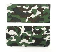 Hzxkqmil Coque de Remplacement Couvercle de Boîtier Supérieur et Inférieur Plaques de Faceplate DIY Accessoires pour Nintendo New 3DS Console, Vert Camo