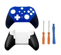 Hzxkqmil Coque du Boîtier de Remplacement pour Xbox Manette sans Fil Elite Series 2 - Core, Coquille Avant + Coque de Inférieure Accessoires, Bleu, avec Outils de Tournevis