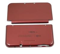 Hzxkqmil Couvercle Avant et Arrière Coque de Remplacement pour Nintendo New 3DS XL Console, Boîtier Supérieur/Inférieur Faceplate DIY Accessoires pour Nintendo New 3DSXL (Rouge)