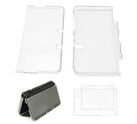 Hzxkqmil Étui de Protection pour Nintendo New 3DS, Coque Dure en Cristal Clair Housse Protectrice + 1 Jeux de Films de Protection D'écran pour New 3DS Console