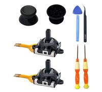 Hzxkqmil Joystick Analogique pour Lenovo Legion Go Manette, Remplacement 2 Modules de Joysticks et 2 Poignées de Thumbstick Kits de Réparation pour Legion Go Handheld, Noir