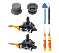 Hzxkqmil Joystick Analogique pour Lenovo Legion Go Manette, Remplacement 2 Modules de Joysticks et 2 Poignées de Thumbstick Kits de Réparation pour Legion Go Handheld, Gris