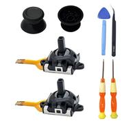 Hzxkqmil Joysticks Analogiques de Remplacement pour MSI Claw A1M Console | Sticks Analogique Module de Joysticks + 2 Poignées de Pouce Accessoires avec Outils pour MSI Claw Gaming Handheld, Noir