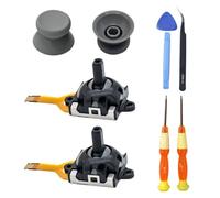 Hzxkqmil Joysticks Analogiques de Remplacement pour MSI Claw A1M Console | Sticks Analogique Module de Joysticks + 2 Poignées de Pouce Accessoires avec Outils pour MSI Claw Gaming Handheld, Gris