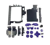 Hzxkqmil Kit de Boutons de Remplacement, Boutons ABXY D-Pads Bouton ZL/ZR L/R Cadre Accessoires DIY pour Nintendo New 2DS XL/New 2DS LL Console (Violet + Noir)