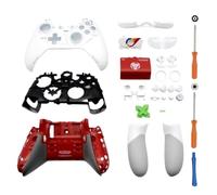 Hzxkqmil Kit de Coque de Boîtier Complet de Remplacement Complète pour Xbox One Elite Série 1 Manette - Inclure la Couverture Cadre du Milieu Boutons ABXY LB RB Pare-chocs Accessoires