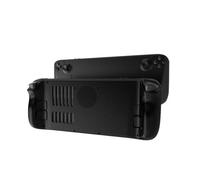 Hzxkqmil Plaque Arrière de Rechange pour Steam Deck/Steam Deck OLED, Console Portable Panneau Inférieur avec Évent de Refroidissement Dissipation de la Chaleur (Noir)