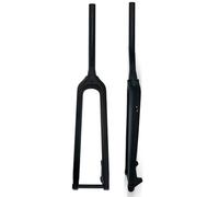 HZXQCVB 26''27,5''29'' Axe Traversant 15 X 100mm VTT Fourche Rigide Fibre De Carbone Frein À Disque 1-1/8" Droit/ 1-1/2'' Conique Vélos Fourche Avant(1-1/2'',26in)