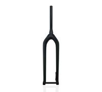 HZXQCVB 27,5/29'' Fourche Rigide pour Vélo De Montagne Tube Conique De 1-1/2'' Fibre De Carbone Axe Traversant 15 X 110mm Boost Fourches Avant Frein À Disque(29''-Matte Black)