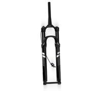 HZXQCVB 27,5/29in Fourches Air VTT Course 120mm Fourche À Suspension pour Vélo Axe Traversant Boost 15 X 110mm Amortissement en Détente Verrouillage À Distance du Frein À Disque(Black Tapered,29'')