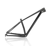 HZXQCVB 27.5er 29er Cadre De Vélo Entièrement en Fibre De Carbone 15,5''/17''/19'' Cadres De Vélo VTT Frein À Disque Dégagement Rapide 135 X 9mm Câblage Interne(Glossy Black,29x19in)