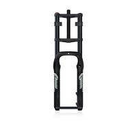 HZXQCVB Fourche Fat 20/26IN Pneu 4,0'' Frein À Disque Course 170mm Fourche À Suspension Air 1-1/8'' Réglage du Rebond Axe Traversant 15 X 135mm Fourche Avant pour E-Bike(Black,20IN)