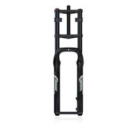HZXQCVB Fourche Fat 20/26IN Pneu 4,0'' Frein À Disque Course 170mm Fourche À Suspension Air 1-1/8'' Réglage du Rebond Axe Traversant 15 X 135mm Fourche Avant pour E-Bike(Black,26IN)